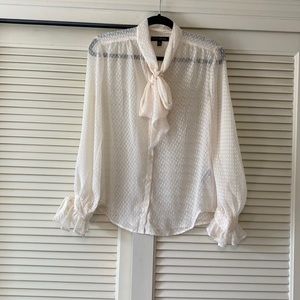 Sheer, Bowneck Banana Republic Top
